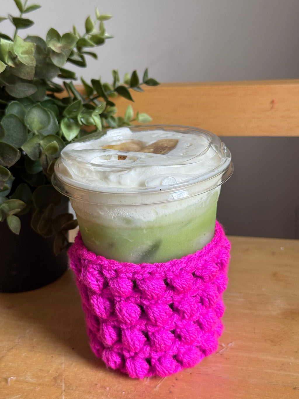 BUBBLE BREW CUP COZY PATTERN